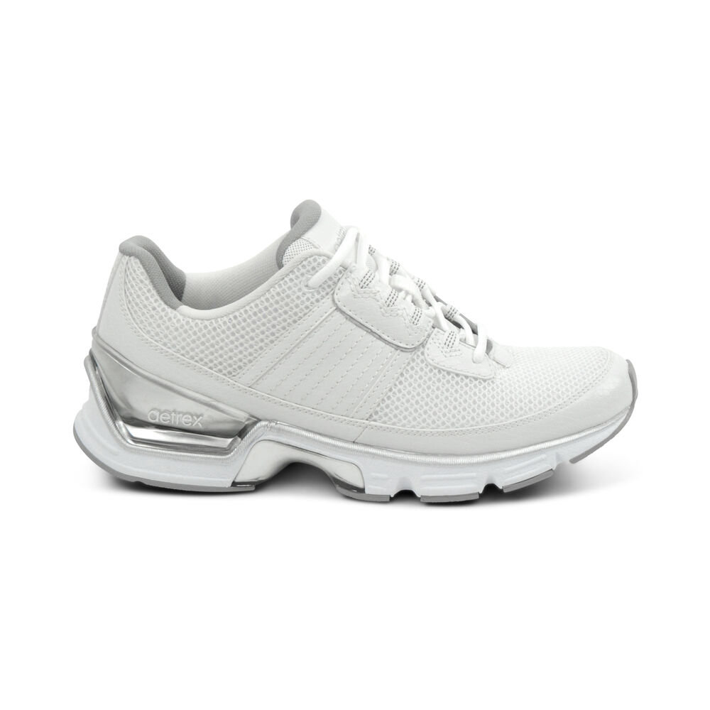 Aetrex Women's Xspress Runner 2 Sneakers - White | USA 1R5DMBX